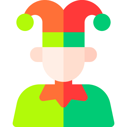 Joker fool joker hat circus icon