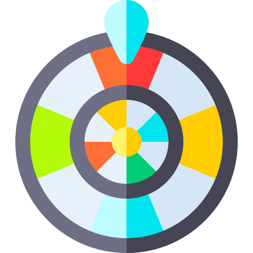 Lottery gambling wheel lottery icon
