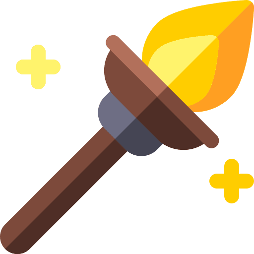 Torch cultures greek mythology olympic games icon