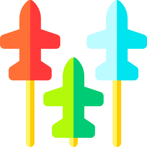 Airplane show transportation entertainment icon Airplane show transportation entertainment icon