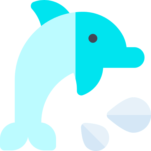 Dolphin sea life fish animals icon Dolphin sea life fish animals icon
