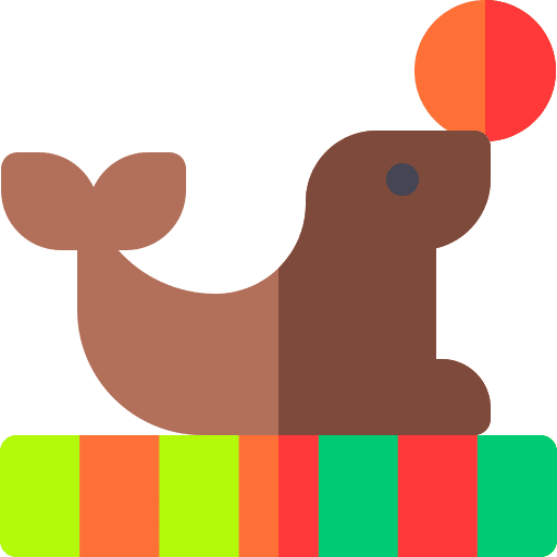 Seal festival entertainment circus icon Seal festival entertainment circus icon