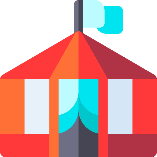 Circus show circus tent entertainment icon Circus show circus tent entertainment icon