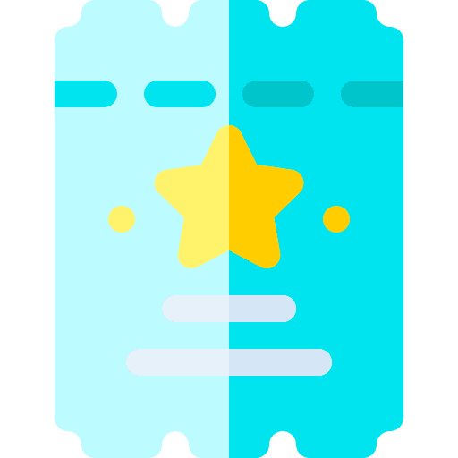Ticket pass travel theater icon Ticket pass travel theater icon
