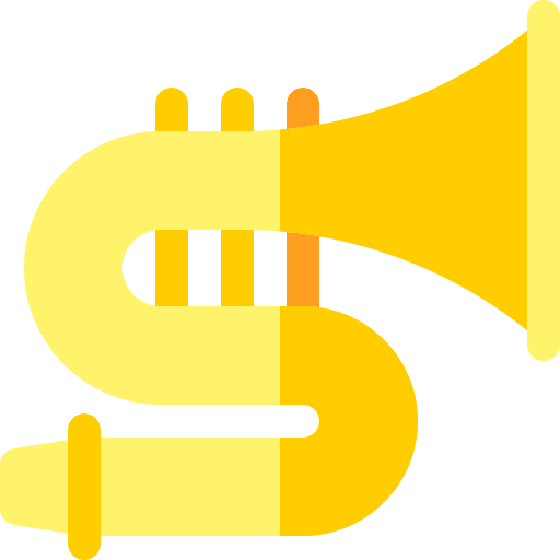 Trombone music and multimedia trombone musical instrument icon Trombone music and multimedia trombone musical instrument icon
