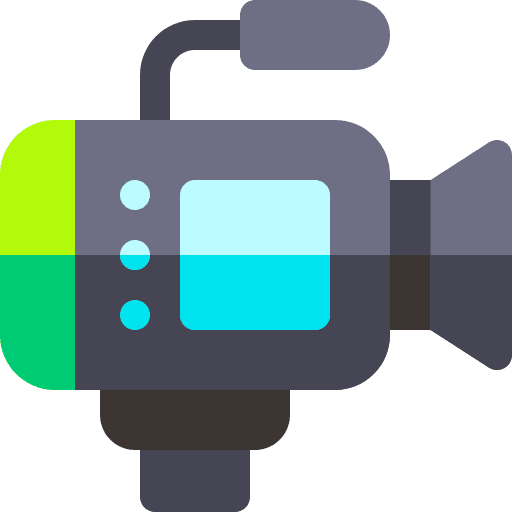 Videocamera news communications camera icon Videocamera news communications camera icon