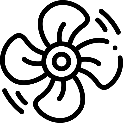 Turbine mechanic plane fan icon