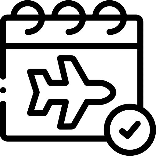 Calendar plane time and date schedule icon Calendar plane time and date schedule icon