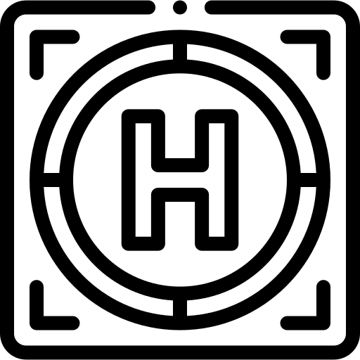 Heliport signs transport symbol icon Heliport signs transport symbol icon