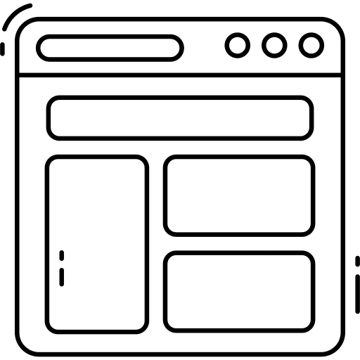 Layout template monitor setup icon