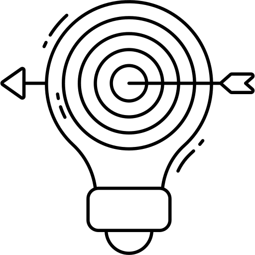 Marketing strategy goal ideas dart icon Marketing strategy goal ideas dart icon