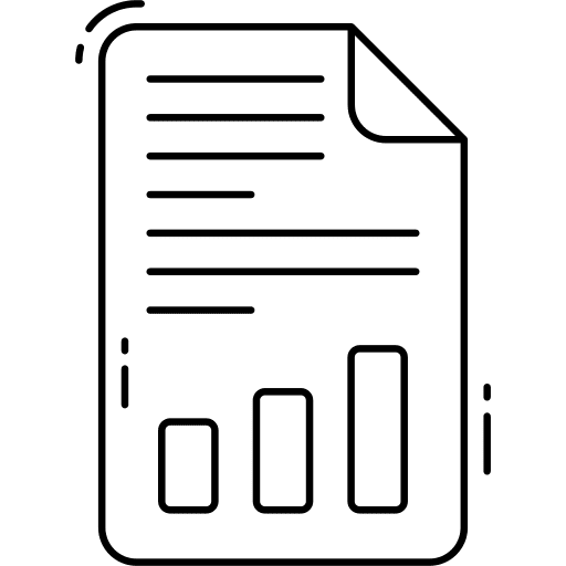 Seo report seo seo report chart icon
