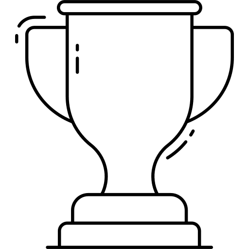 Trophy sports and competition achievement winner icon Trophy sports and competition achievement winner icon