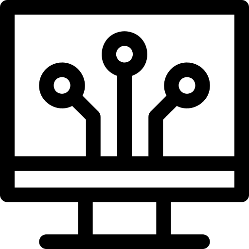 Digitalization screen digitalization computer icon