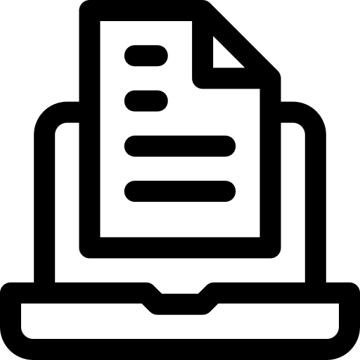 Document technology laptop computer icon
