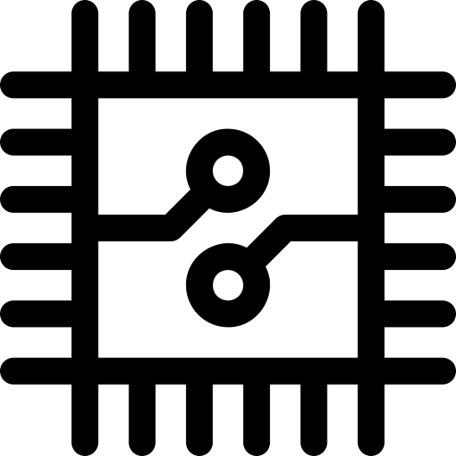 Chip chip cpu electronics icon Chip chip cpu electronics icon