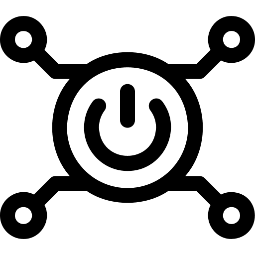 Power button power off digitalization electronics icon Power button power off digitalization electronics icon
