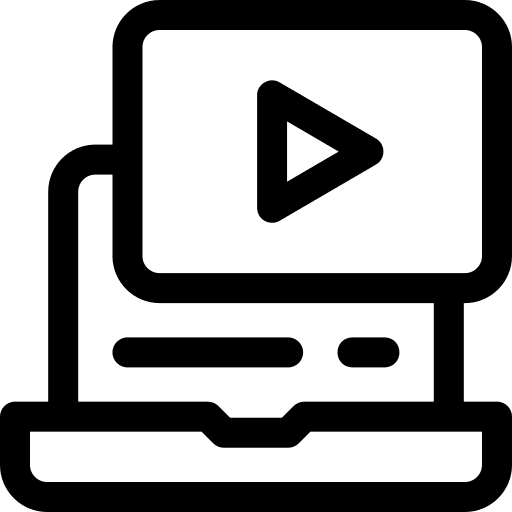 Video electronics multimedia video icon Video electronics multimedia video icon