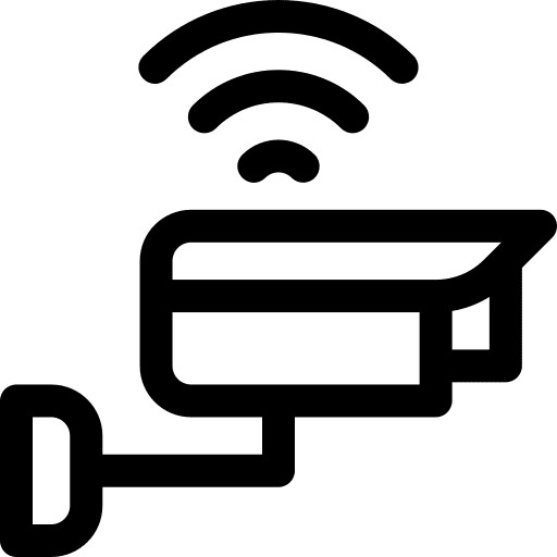 Camera surveillance electronics camera icon Camera surveillance electronics camera icon