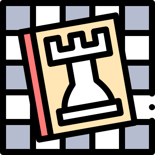 Chess puzzle strategy management icon
