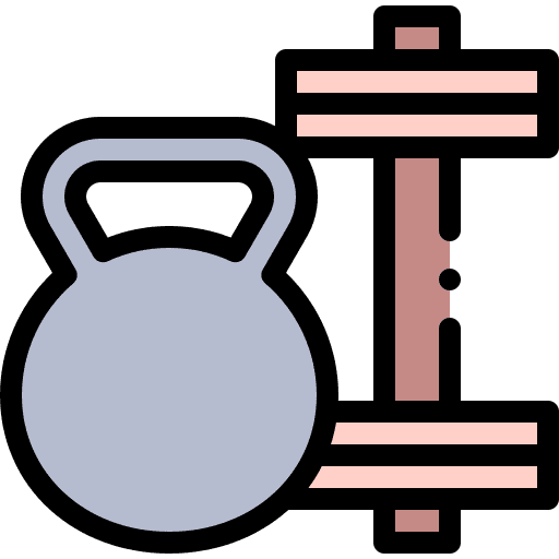 Kettlebell training kettlebell gym equipment icon