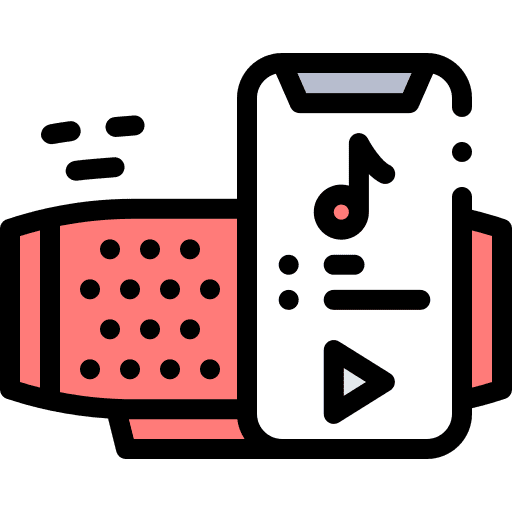 Listen music and multimedia music earphone icon