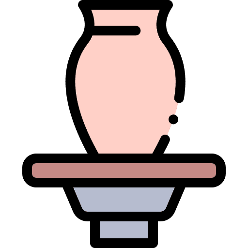 Pottery hobbies and free time pottery clay crafting icon