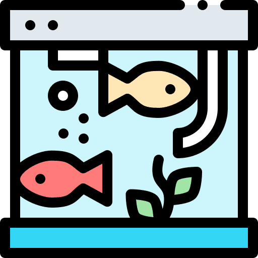 Aquarium pet fish bowl pet shop icon