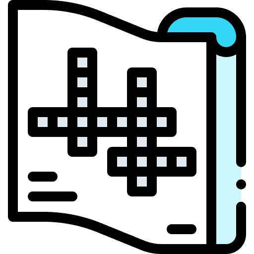 Crossword hobbies and free time hobby education icon
