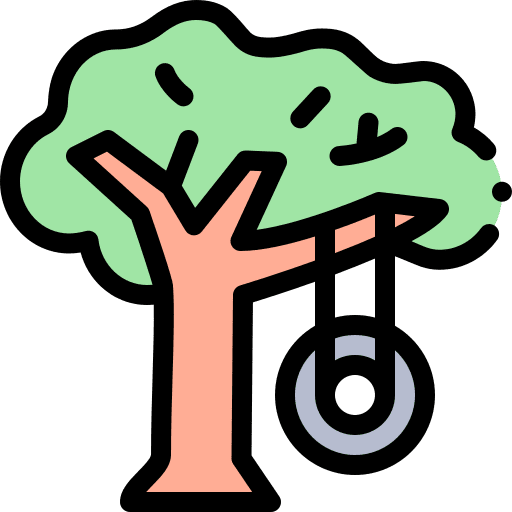 Swing entertainment kid and baby balance icon
