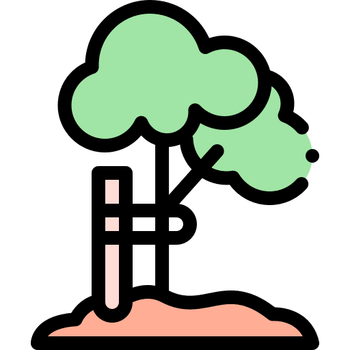 Tree nature garden farming and gardening icon