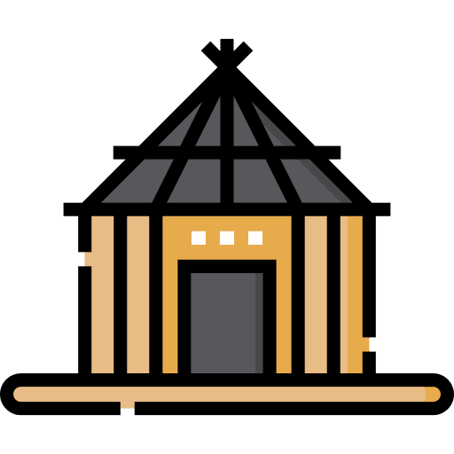 Hut building cabin shelter icon Hut building cabin shelter icon