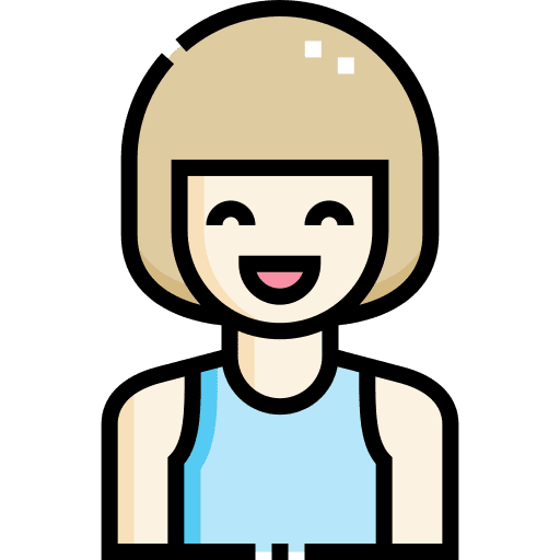 Girl young user avatar icon