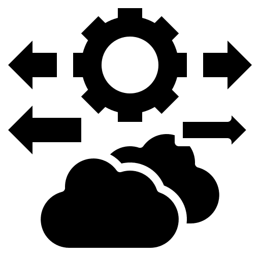 Elastic flexible computer communications icon
