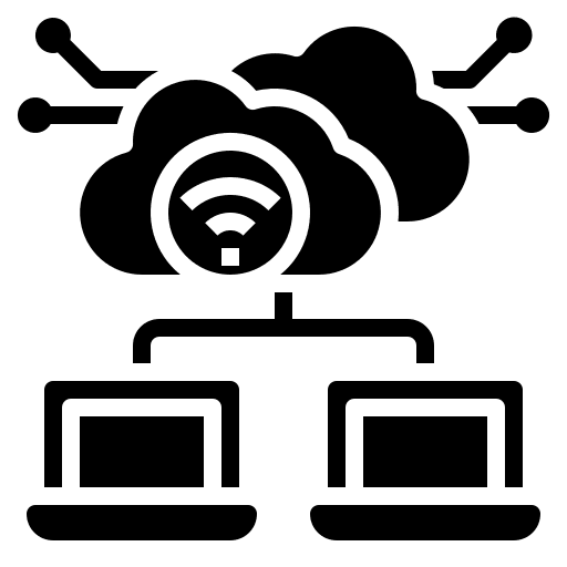 Network internet cloud network icon