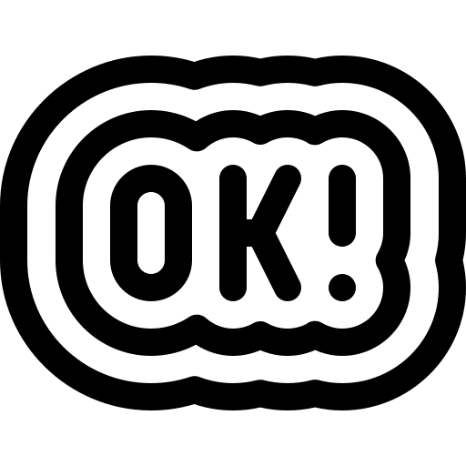 Ok communications bubbles message icon Ok communications bubbles message icon