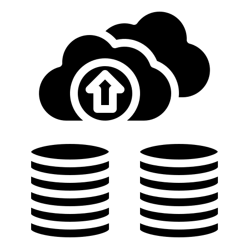 Cluster cluster computing communications big data icon Cluster cluster computing communications big data icon