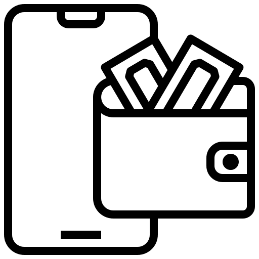 Wallet wallet electronics business and finance icon
