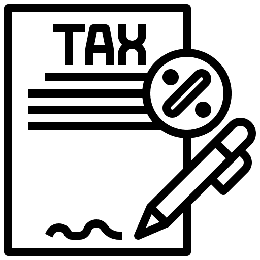 Taxes discount file loan icon Taxes discount file loan icon