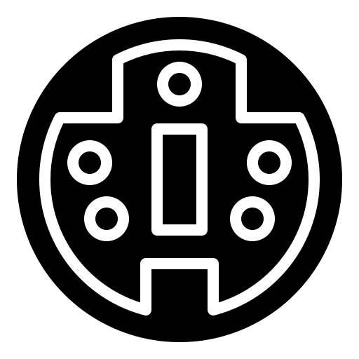 Ps2 connector plug ps2 icon