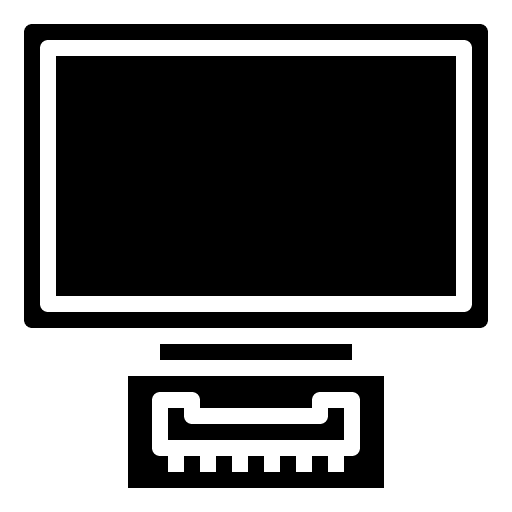 Display multimedia device electronic icon Display multimedia device electronic icon