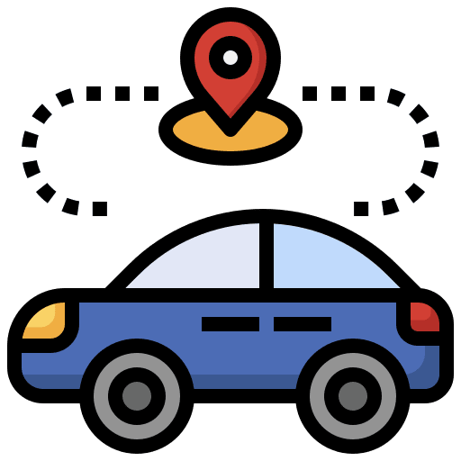 Autonomous car wifi transportation placeholder icon