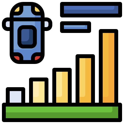 Data chart automobile data chart data icon