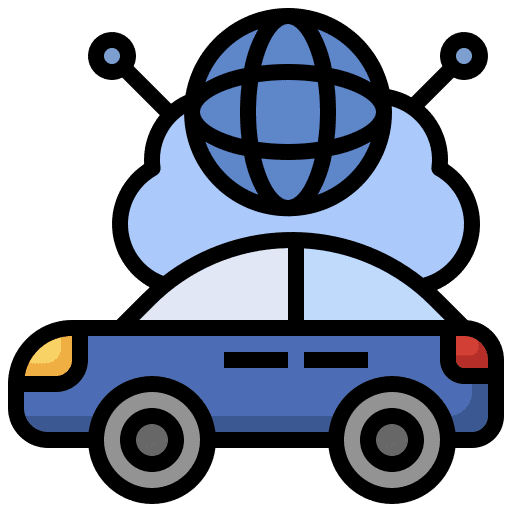 Internet of things technology digital transport icon Internet of things technology digital transport icon