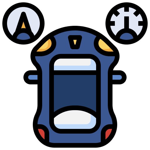 Operating system self driving driving system icon Operating system self driving driving system icon