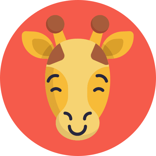 Giraffe animal face emoticons icon Giraffe animal face emoticons icon