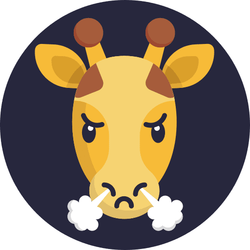 Giraffe emoji anger smileys icon Giraffe emoji anger smileys icon