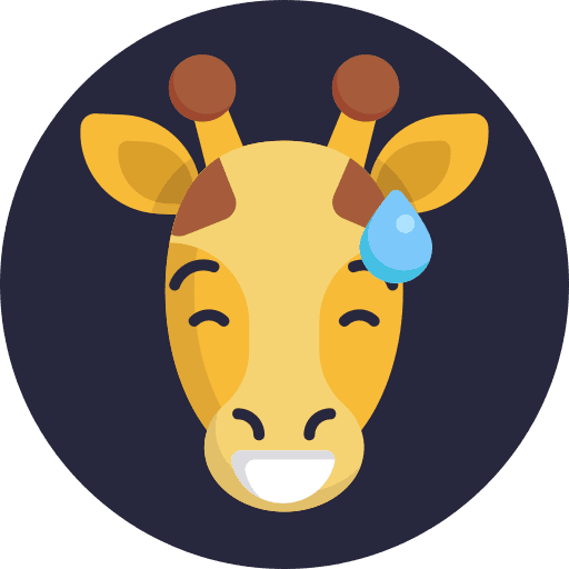 Giraffe smileys emoticons animal icon