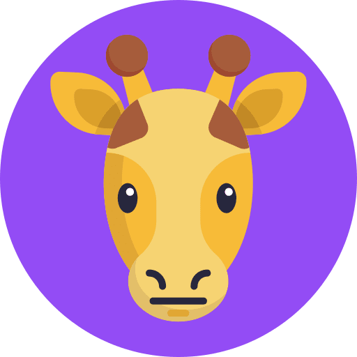 Giraffe unhappy sad emoji icon
