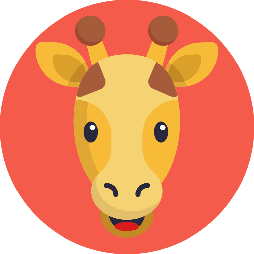 Giraffes animal animals zoo icon